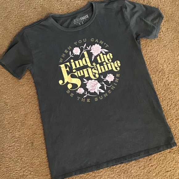 Amuse society find the sunshine charcoal T-shirt - Picture 4 of 5